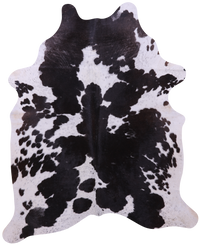 Thumbnail for Black & White Natural Cowhide Rug - Large 6' 10