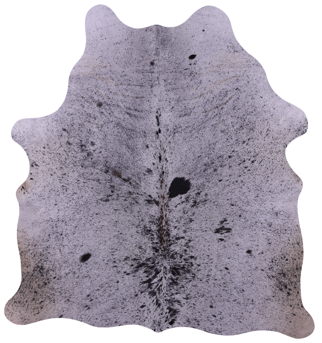 Black Salt & Pepper Natural Cowhide Rug - Medium 6' 0"H x 5' 8"W