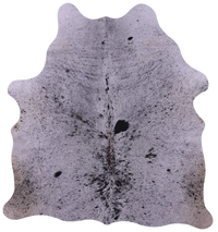 Thumbnail for Black Salt & Pepper Natural Cowhide Rug - Medium 6' 0