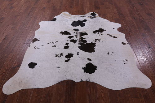 Brown Salt & Pepper Natural Cowhide Rug - Medium 6' 1