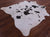 Brown Salt & Pepper Natural Cowhide Rug - Medium 6' 1"H x 5' 11"W