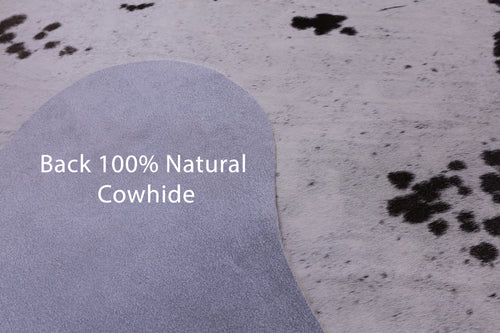 Brown Salt & Pepper Natural Cowhide Rug - Medium 6' 1