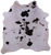 Brown Salt & Pepper Natural Cowhide Rug - Medium 6' 1"H x 5' 11"W