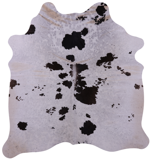 Brown Salt & Pepper Natural Cowhide Rug - Medium 6' 1