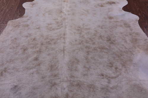 Brown & White Natural Cowhide Rug - Large 6' 6