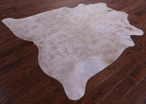Brown & White Natural Cowhide Rug - Large 6' 6