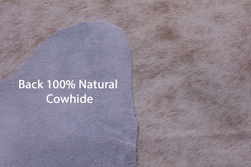 Brown & White Natural Cowhide Rug - Large 6' 6