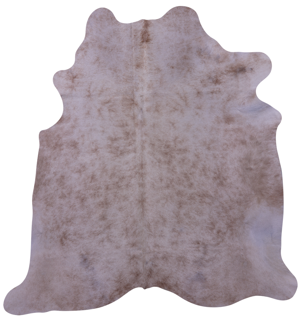Brown & White Natural Cowhide Rug - Large 6' 6"H x 6' 4"W