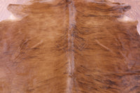 Thumbnail for Brindle Natural Brown Cowhide Rug - X-Large 7' 0
