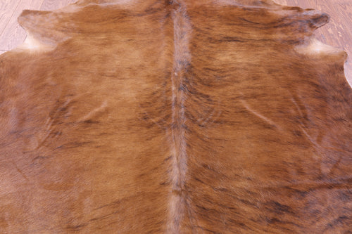 Brindle Natural Brown Cowhide Rug - X-Large 7' 0