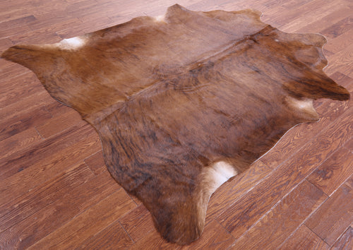 Brindle Natural Brown Cowhide Rug - X-Large 7' 0