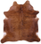 Brindle Natural Brown Cowhide Rug - X-Large 7' 0"H x 6' 3"W