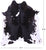 Black & White Natural Cowhide Rug - Large 6' 8"H x 6' 1"W
