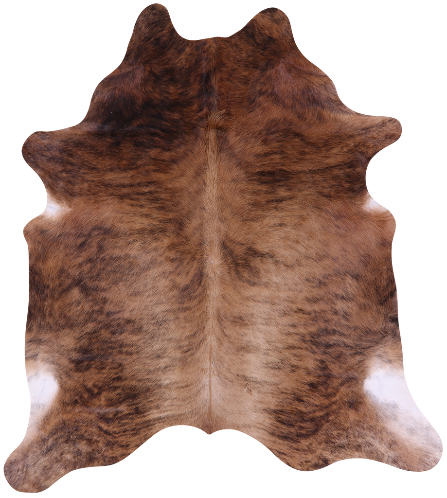 Light Brindle Natural Cowhide Rug - X-Large 7' 4"H x 6' 4"W