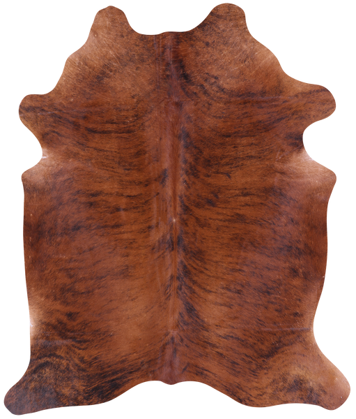 Brindle Natural Brown Cowhide Rug - Large 6' 11"H x 5' 8"W