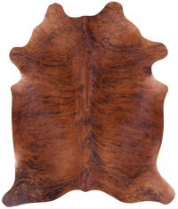 Thumbnail for Brindle Natural Brown Cowhide Rug - Large 6' 11