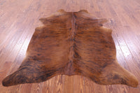 Thumbnail for Brindle Natural Brown Cowhide Rug - Large 6' 11