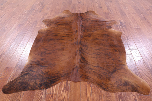 Brindle Natural Brown Cowhide Rug - Large 6' 11