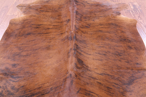 Brindle Natural Brown Cowhide Rug - Large 6' 11