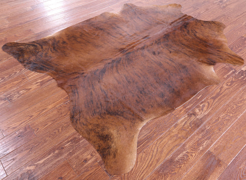 Brindle Natural Brown Cowhide Rug - Large 6' 11