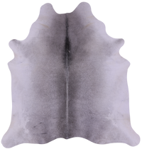 Thumbnail for Grey & White Natural Cowhide Rug - Large 6' 6