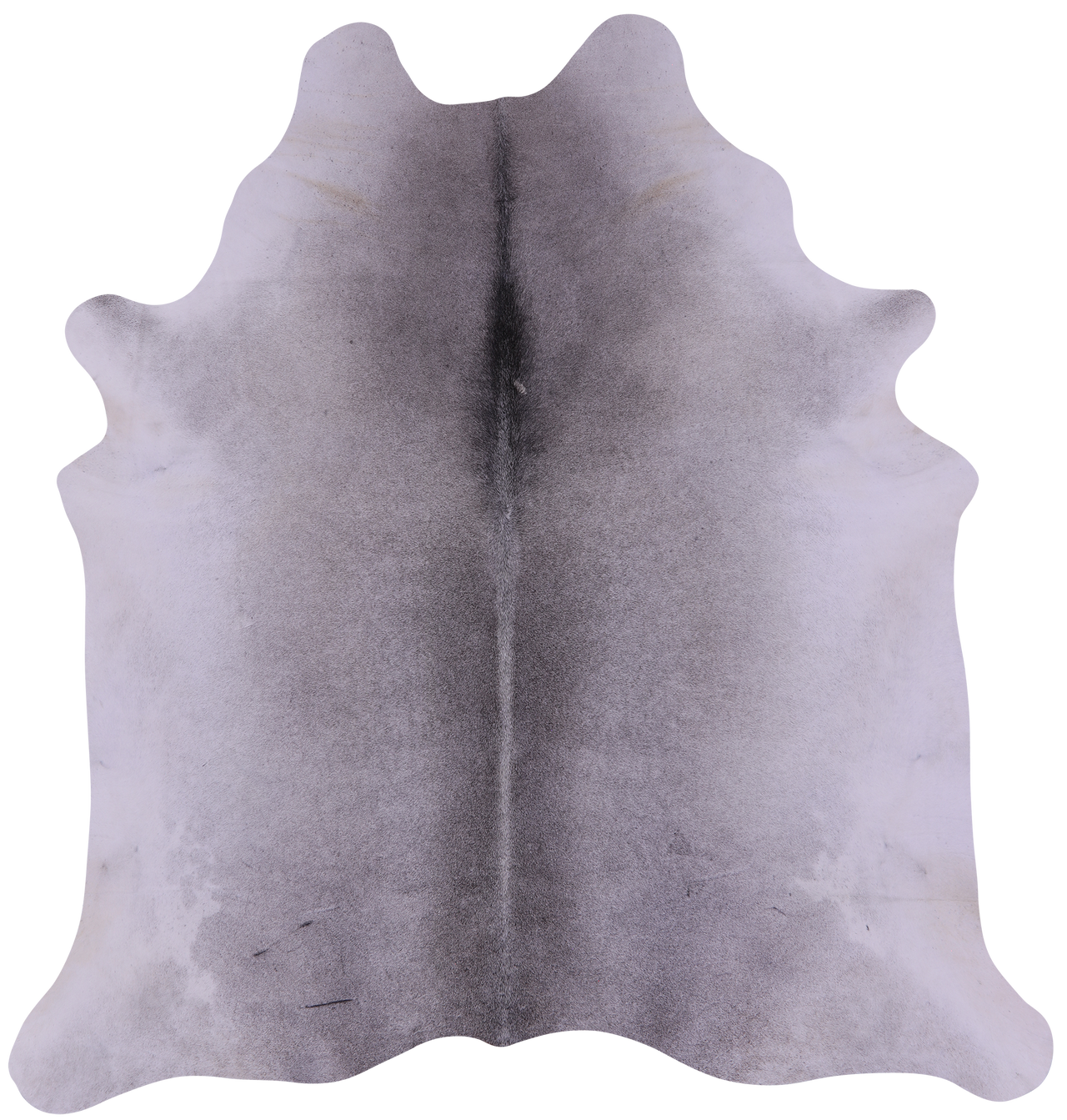 Grey & White Natural Cowhide Rug