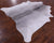 Grey & White Natural Cowhide Rug - Large 6' 6"H x 6' 2"W