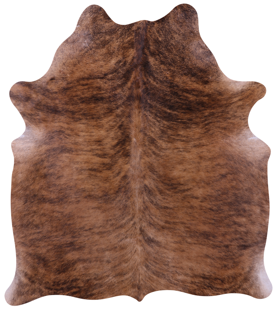 Light Brindle Natural Cowhide Rug - Medium 6' 3"H x 5' 6"W