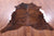 Brindle Natural Brown Cowhide Rug - X-Large 7' 0"H x 6' 1"W
