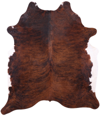Thumbnail for Brindle Natural Brown Cowhide Rug - X-Large 7' 0