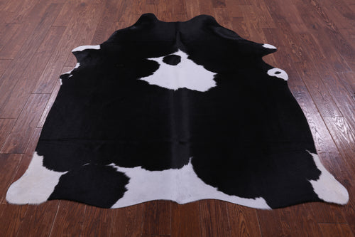 Black & White Natural Cowhide Rug - Medium 6' 0