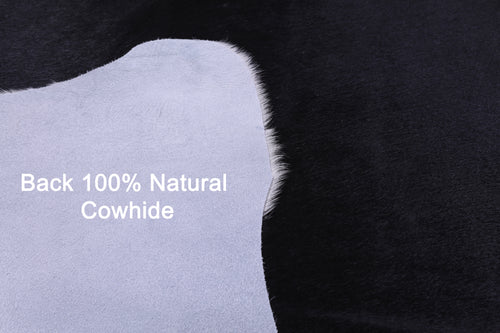 Black & White Natural Cowhide Rug - Medium 6' 0