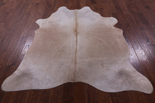 Beige Natural Cowhide Rug - Large 6' 5