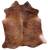 Brindle Natural Brown Cowhide Rug - Medium 5' 9"H x 5' 5"W