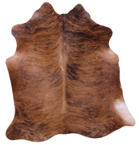 Thumbnail for Brindle Natural Brown Cowhide Rug - Medium 5' 9