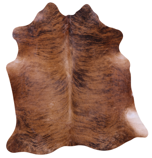 Brindle Natural Brown Cowhide Rug - Medium 5' 9