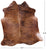 Brindle Natural Brown Cowhide Rug - Medium 5' 9"H x 5' 5"W