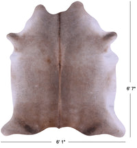 Thumbnail for Light Brown Natural Cowhide Rug - Large 6' 7