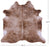 Light Brindle Natural Cowhide Rug - Large 6' 7"H x 6' 1"W