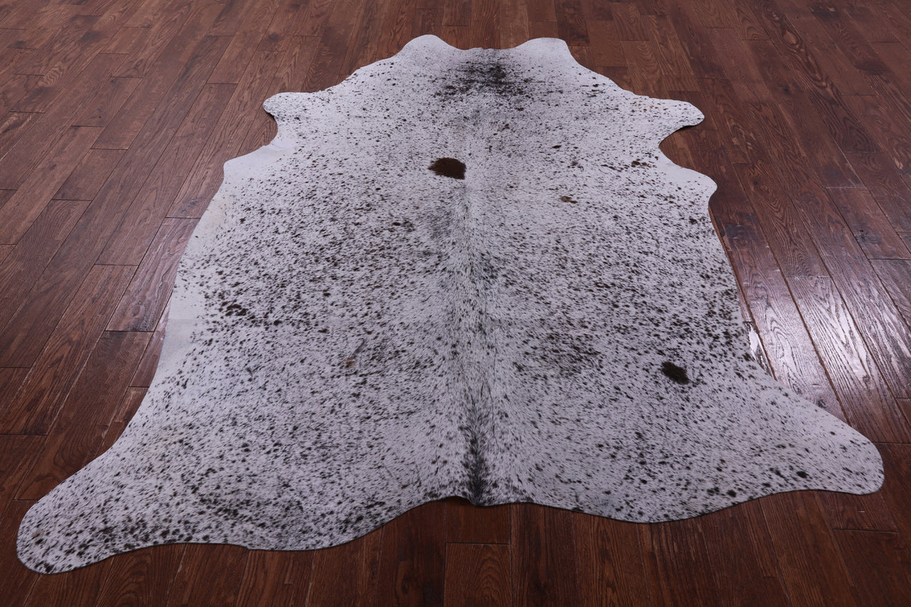 Brown Salt & Pepper Natural Cowhide Rug - XX-Large 7' 8"H x 5' 10"W