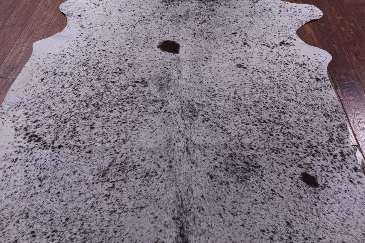 Brown Salt & Pepper Natural Cowhide Rug - XX-Large 7' 8"H x 5' 10"W