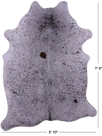 Thumbnail for Brown Salt & Pepper Natural Cowhide Rug - XX-Large 7' 8