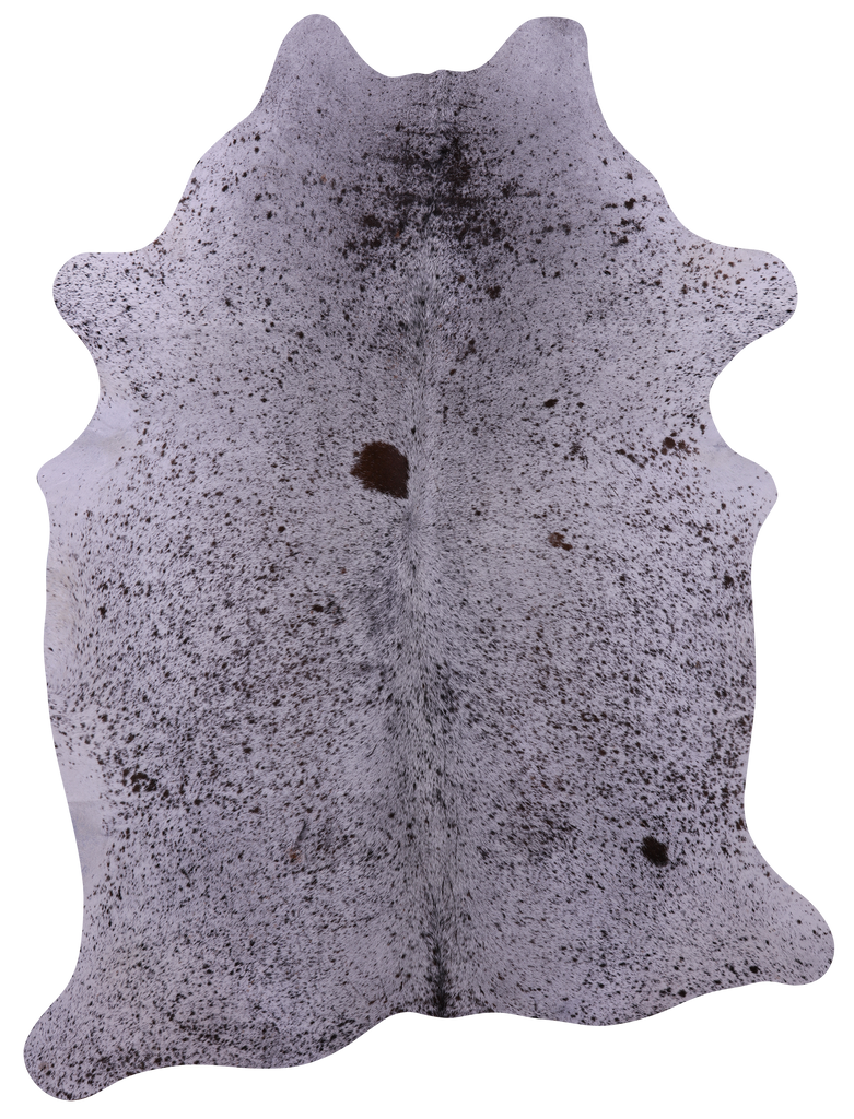 Brown Salt & Pepper Natural Cowhide Rug - XX-Large 7' 8"H x 5' 10"W