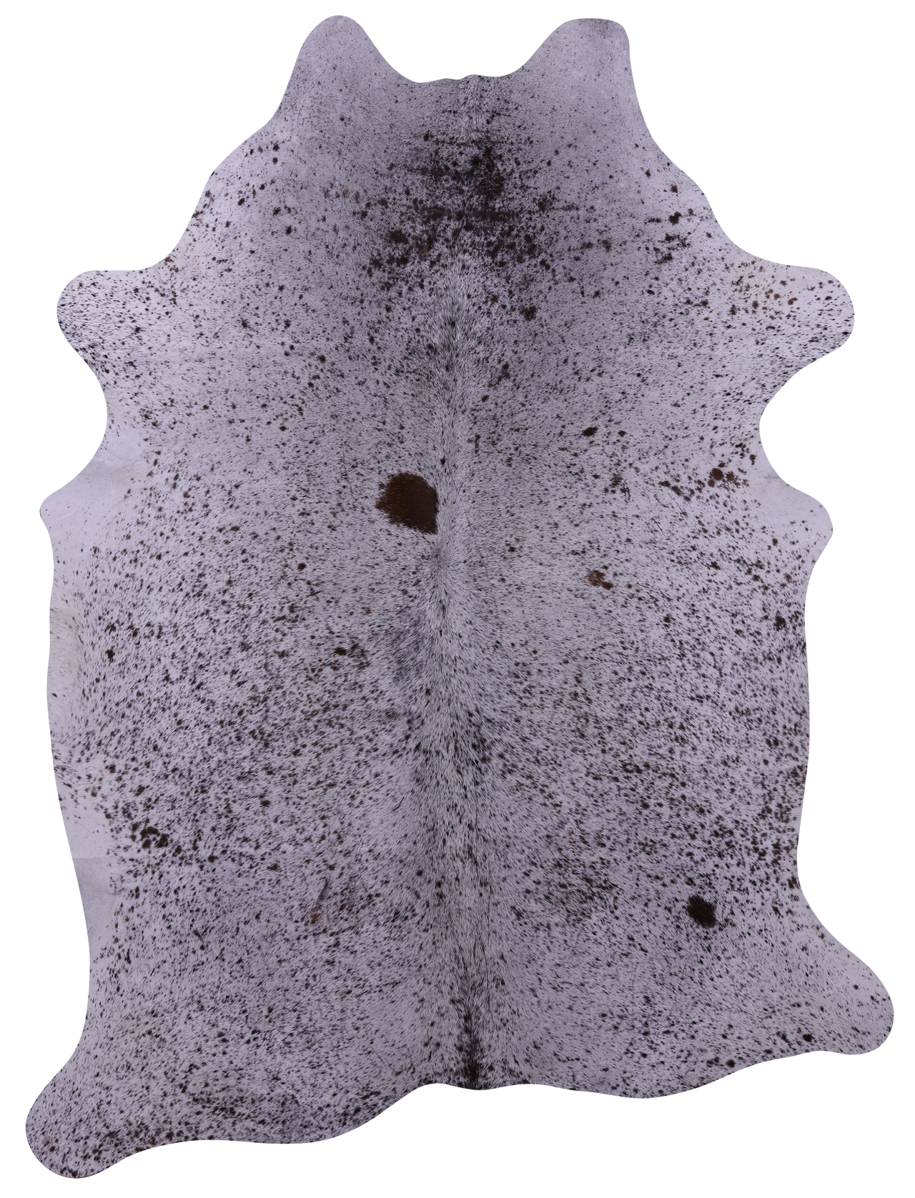 Brown Salt & Pepper Natural Cowhide Rug - XX-Large 7' 8"H x 5' 10"W