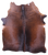 Dark Brown Natural Cowhide Rug - Medium 6' 2"H x 5' 5"W