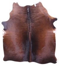 Thumbnail for Dark Brown Natural Cowhide Rug - Medium 6' 2