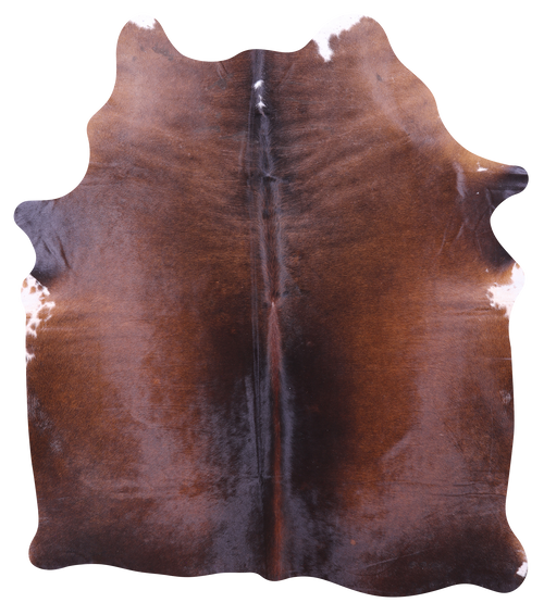 Dark Brown Natural Cowhide Rug - Medium 6' 2