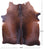 Dark Brown Natural Cowhide Rug - Medium 6' 2"H x 5' 5"W