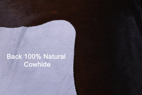 Dark Brown Natural Cowhide Rug - Medium 6' 2