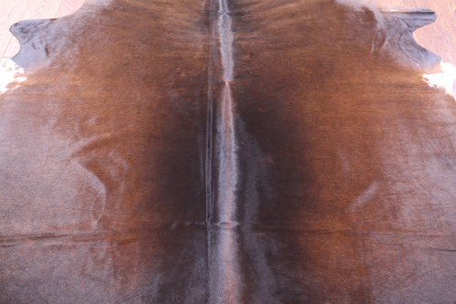 Dark Brown Natural Cowhide Rug - Medium 6' 2